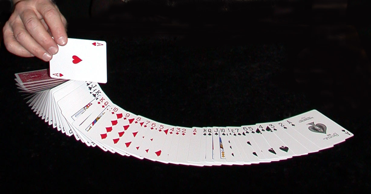Cody performing sleight of hand magic